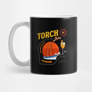 Torch Lake Michigan Vintage Tee Mug